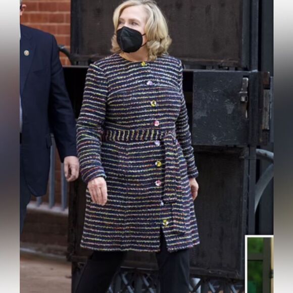 Cabi Headline Topper Button Down Multi-Stripe Coat - Picture 13 of 16